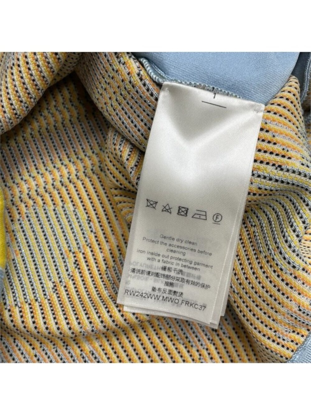Louis Vuitton Hoodie Hooded Jersey Flower Nylon Silk Light Blue - Picture 9 of 10